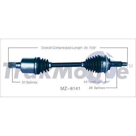 Surtrack Axle Cv Axle Shaft, Mz-8141 MZ-8141